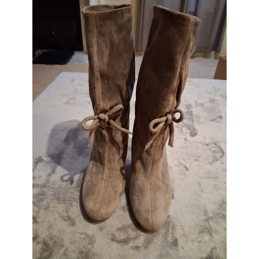 kate spade Boots  Suede Women Size 8 Taupe Made In Italy